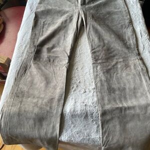 Catherine Stewart Gray Suede Pants size 14